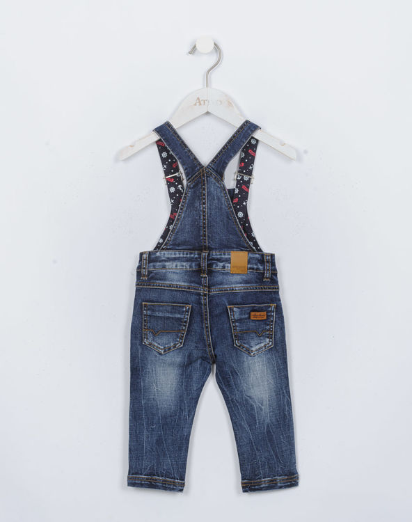 Picture of YX1707 BOYS BLUE JEANS DUNGAREE